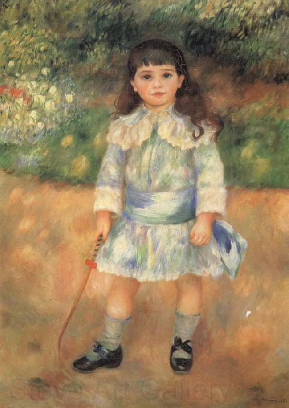 Pierre Auguste Renoir Child with a Whip Norge oil painting art